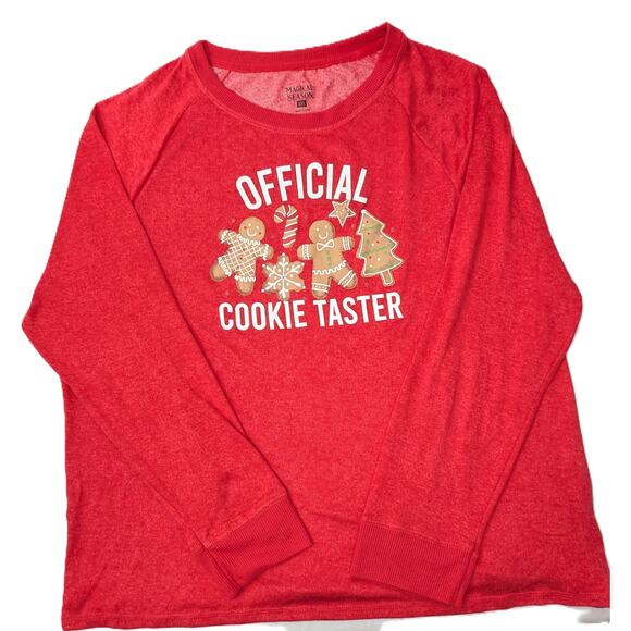 Magical Season Christmas Pajamas "Official Cookie Taster" Size XXL - Picture 2 of 5
